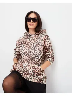Women's Autumn Long-Sleeve Hooded Pullover With Print - Nslmwy0080-Xl - View 1