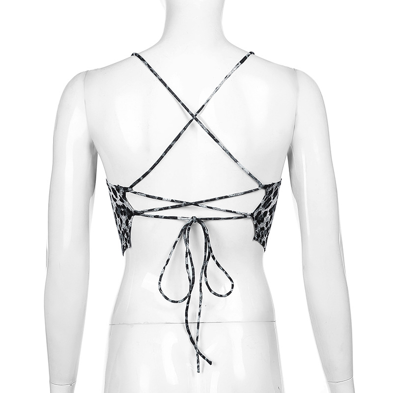 Title 15, Sense Of Halter Back Cross Straps Slim-Fit Umbi...