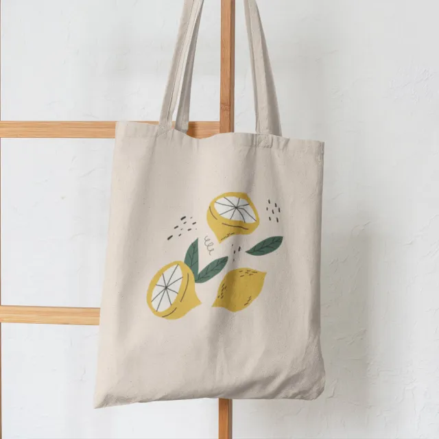Butterfly Mushroom Printed Canvas Bag Shoulder Bag Std1864 O - Shop at LoveMi