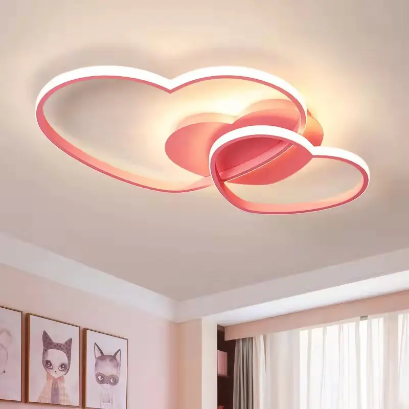 Doppel Herz Children's Room Bedroom LED Ceiling