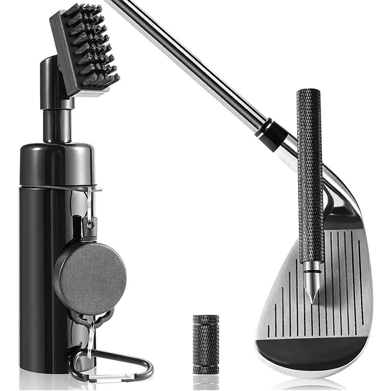 Golf Club Cleaning Kit with Spray Bottle and Groove Sharpener