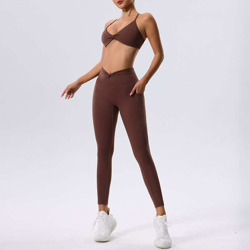 European And American Yoga Clothes Suit Shockproof Sports Underwear