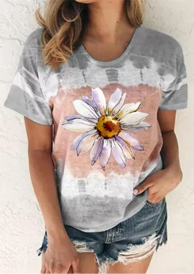 Women's American style Retro Short Sleeve T shirt F168Z582 S - Shop at LoveMi
