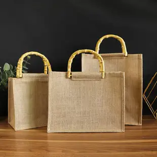 Linen Red Wine Bag Wine Packaging Bag Four-bottle Package Double Handbag Wine Bag