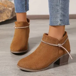 Low cut Fashion Personalized Martin Boots For Women Brown - Shop at LoveMi