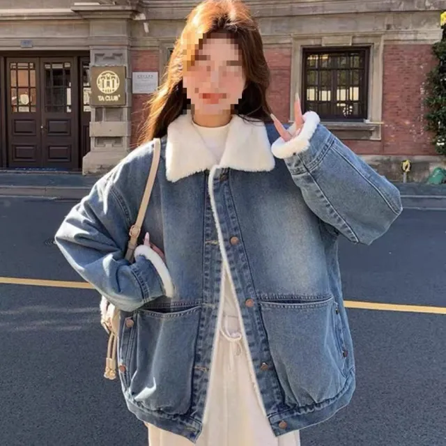 Loose Salt style Jacket Top For Women Blue - Shop at LoveMi