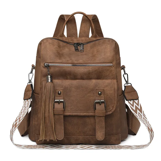 Women's Stylish And Versatile Travel Backpack Brown - Shop at LoveMi
