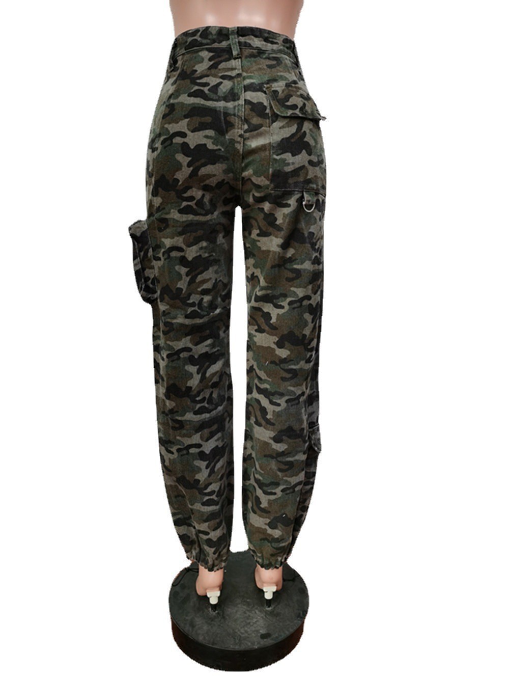 Title 5, Denim Camouflage Cargo Pants Jeans Casual