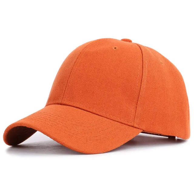 Candy Color Outdoor Casual Solid Color Peaked Baseball Cap Orange - Shop at LoveMi
