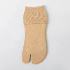 Mesh Hollow Out Two Fingers Women's Mid Tube Stockings - Skin Color - View 1