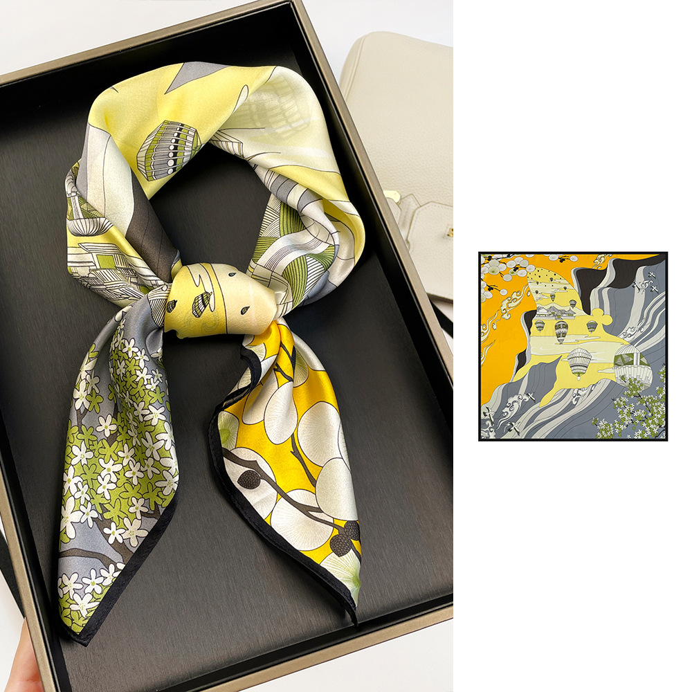 70CM Silk Handkerchief Luxurious - Image 6