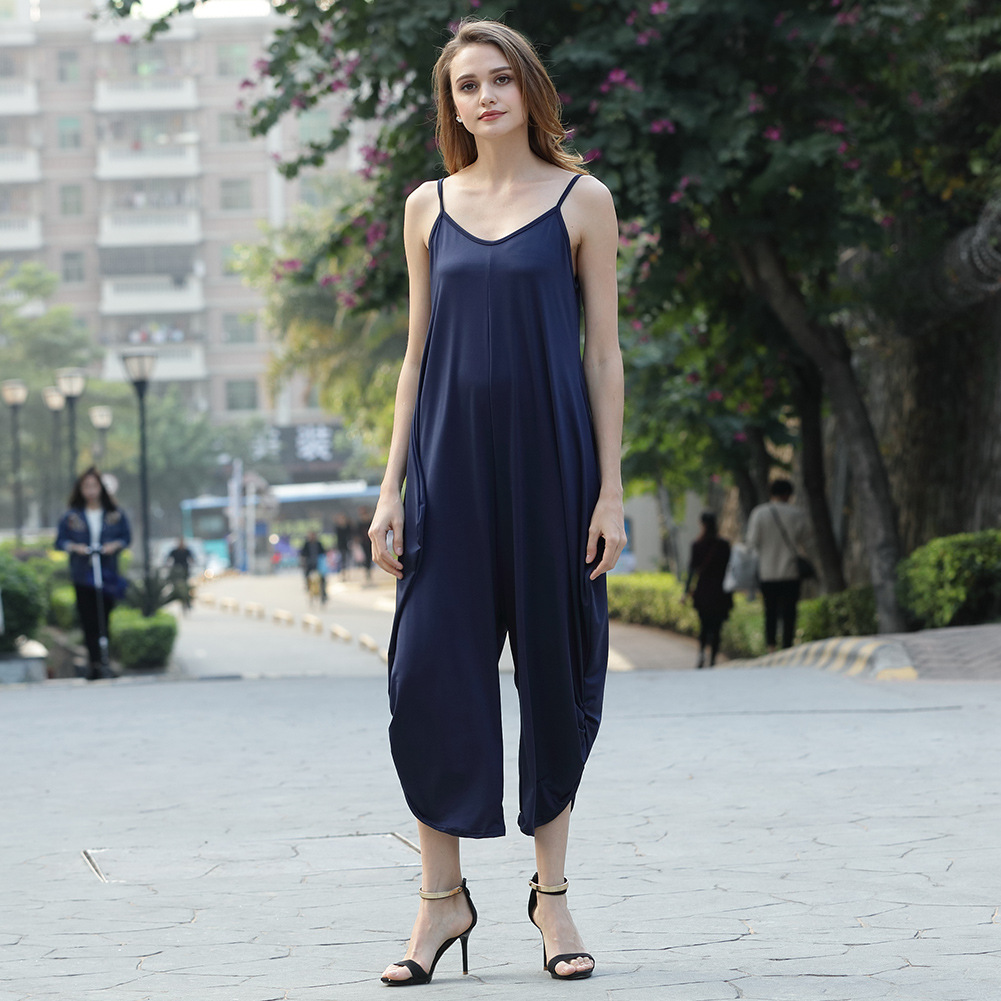 Title 4, Low cut sexy suspender jumpsuit