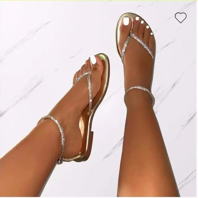 Women's Fashion Flat Casual Beach Sandals Gold - Shop at LoveMi