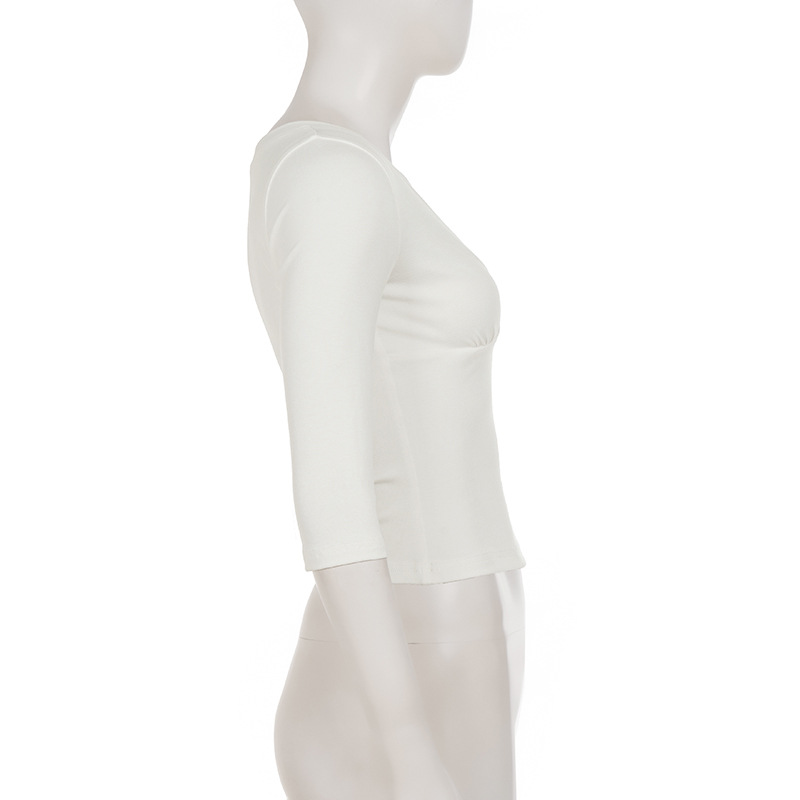 Cropped Feminino de Tricô com Modelagem Ajustada