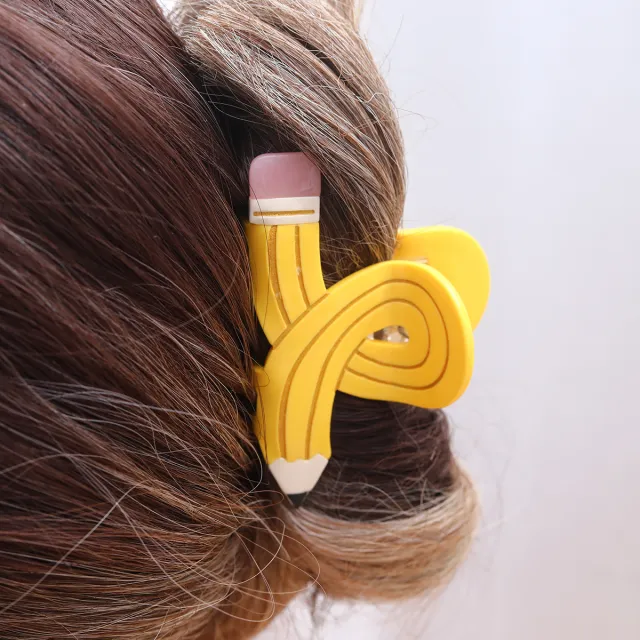 Pencil Twisted Versatile Personality Shark Clip Barrettes H1059 - Shop at LoveMi