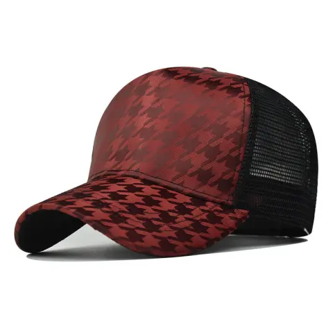 Houndstooth Baseball Cap for Men and Women