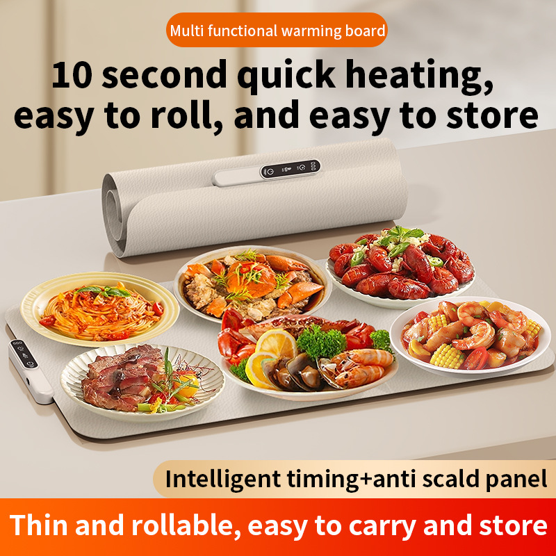 Silicone Thermal Flexible Serving Board (Milk Coffee