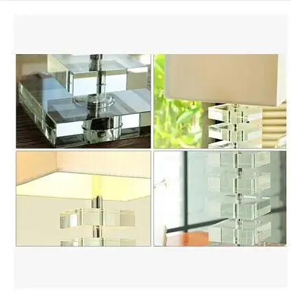 Crystal Table Lamp, Bedroom Bedside Lamp Living Room Decoration