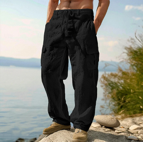 Men's Four Seasons Thin Loose Casual Wide-leg Pants - Image 4
