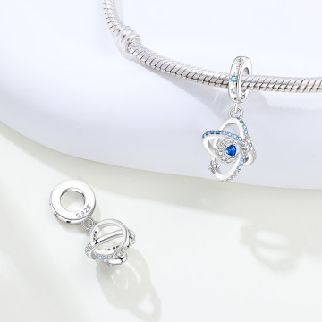 Starry Sky Astronaut Diy Bracelet String Beads Pendant