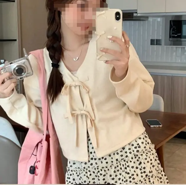Loose Short Sweater Sweater Coat White - Shop at LoveMi