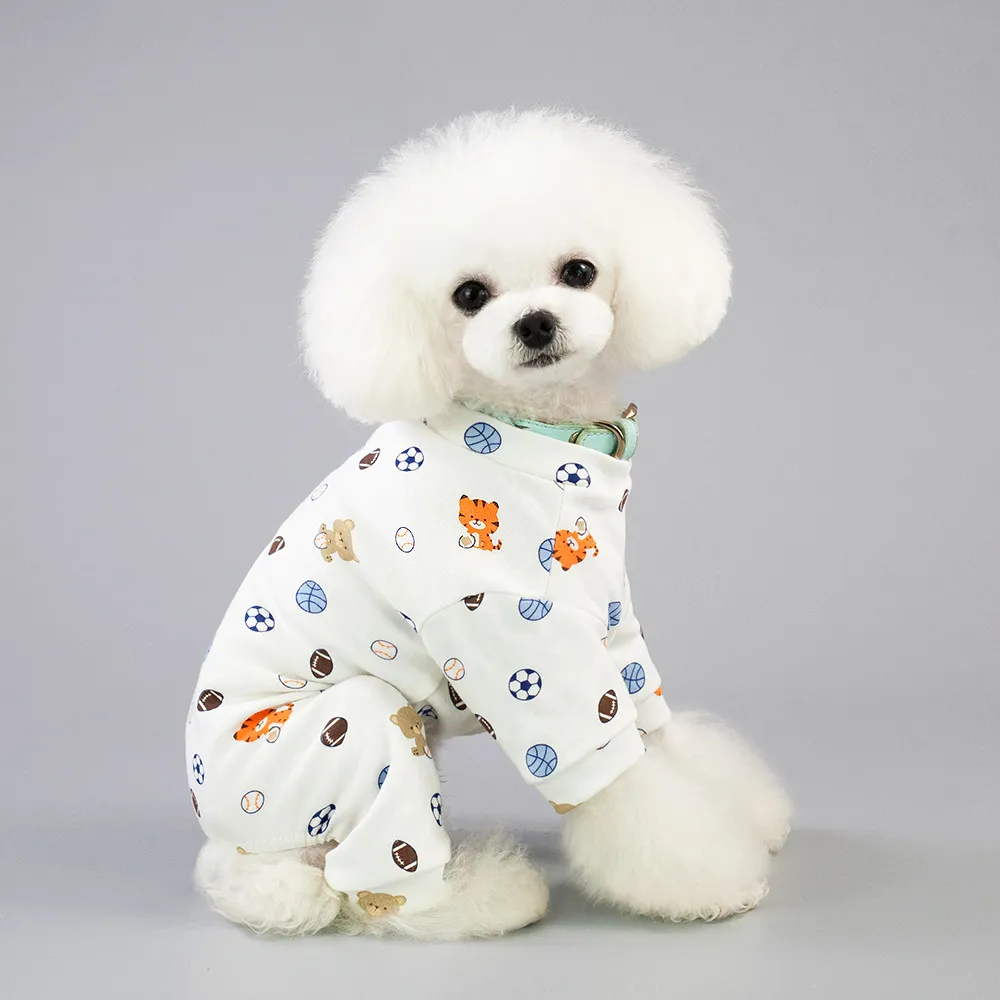 Pet Clothes Pajamas Five-color Home Wear - Football