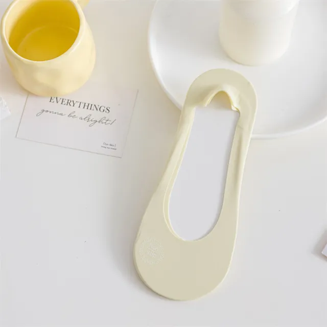 Candy Color Shallow Mouth Ice Silk Invisible Female Socks Bottom Custard - Shop at LoveMi