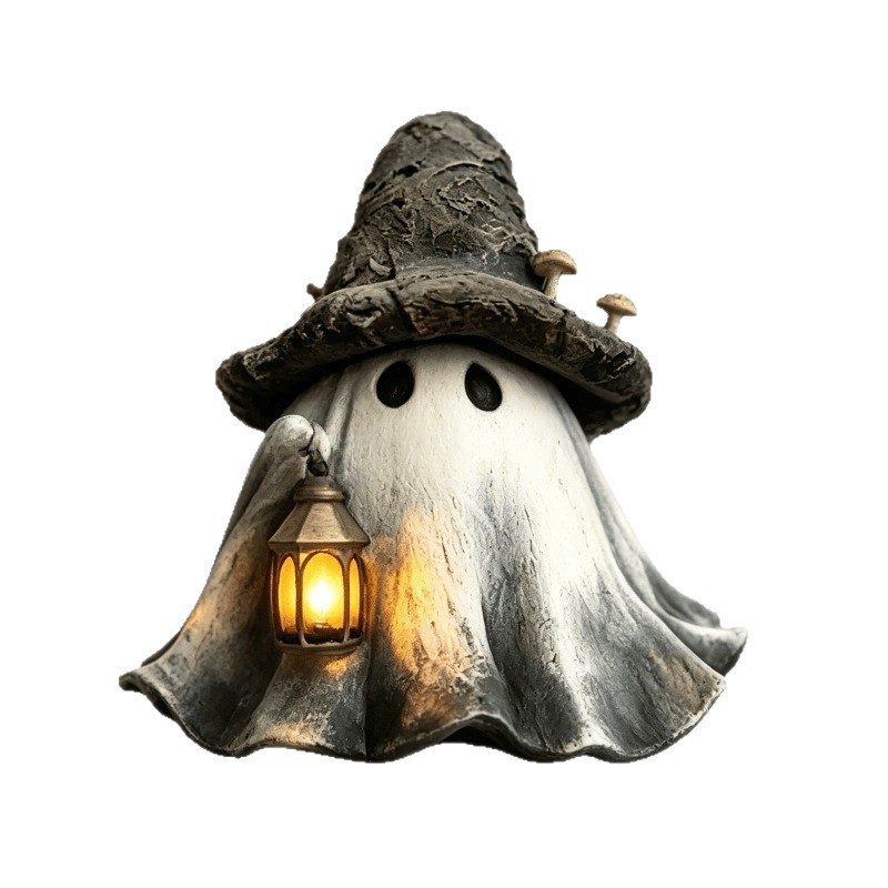 Mushroom Ghost Lantern, Resin