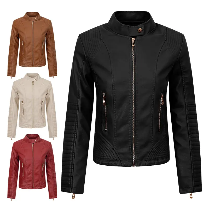 Fashion Leather Jacket Coat Women