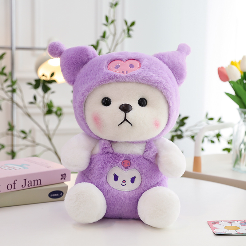 Colorful And Cute Strawberry Bear Plush Doll