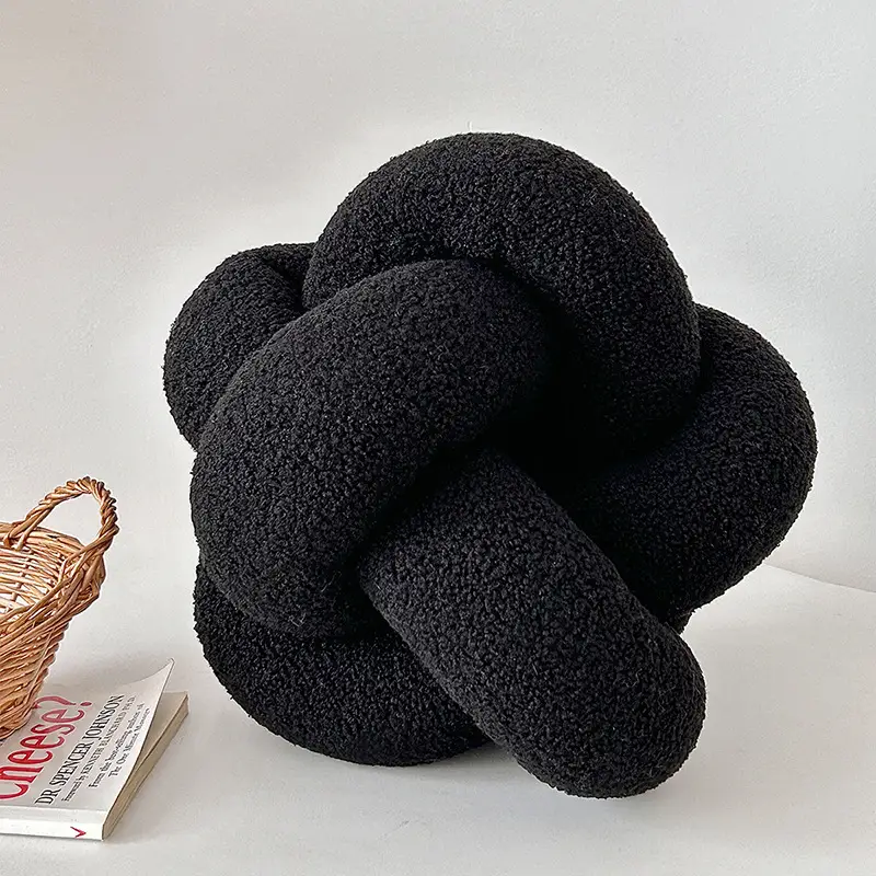 Simple Style Hand-woven Lambswool Pillow