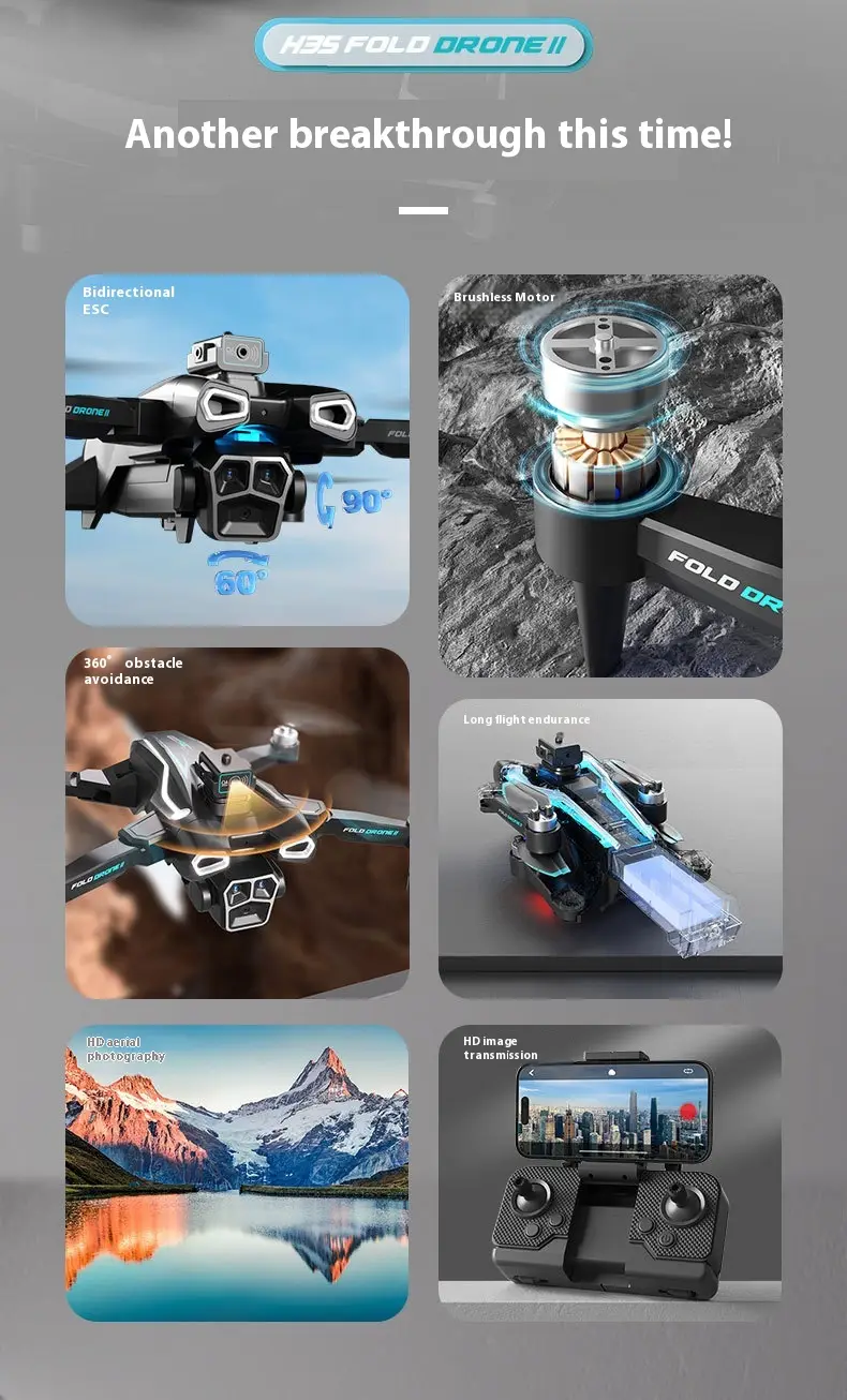 H35 UAV aerial photography 8k HD obstacle avoidance