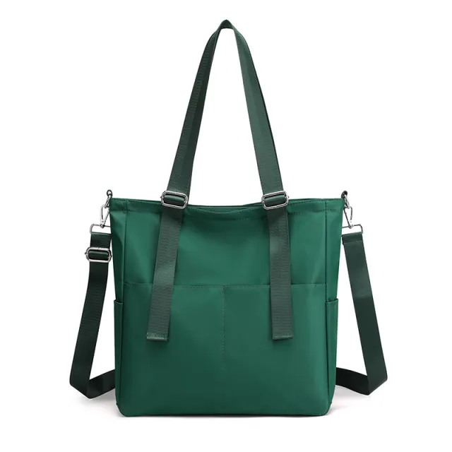 Oxford Cloth Shoulder Bag Large Capacity Casual Tote Bag Green - Shop at LoveMi