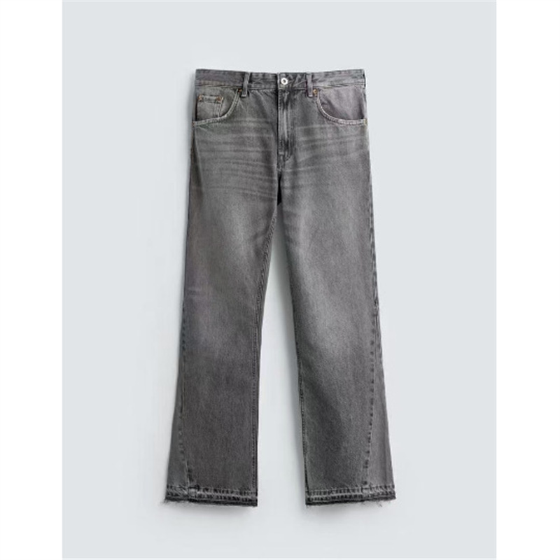 Slim-fit Washed Denim Jeans With Pocket Detailing