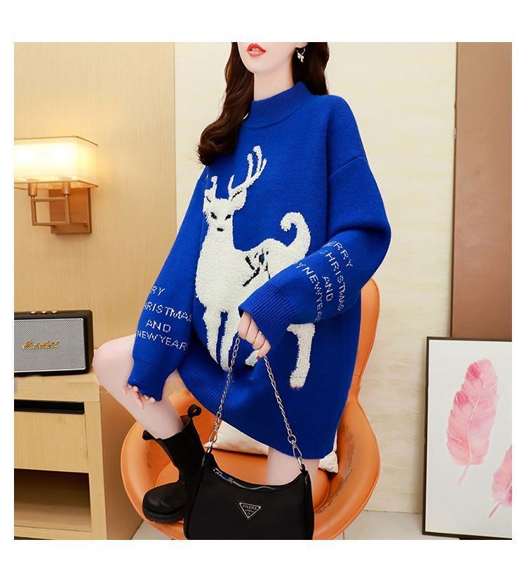 Title 4, Korean Style Mid-length Sweater Women