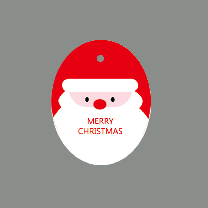 Oval Red Santa Claus