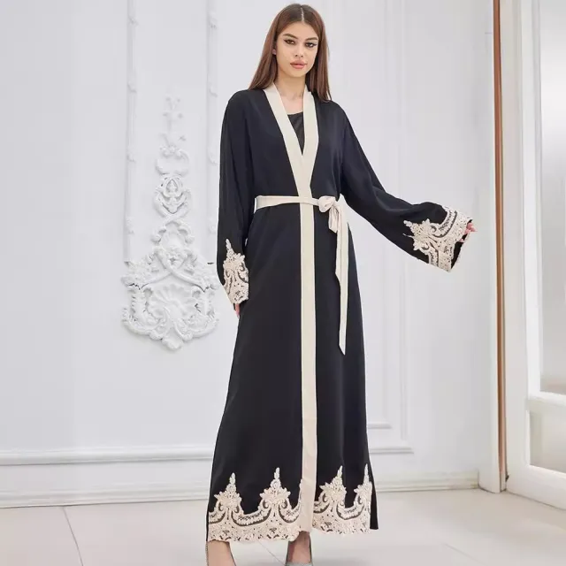 Fashion Embroidered Robe Turkey Casual Cardigan Dress Women Red - Shop at LoveMi