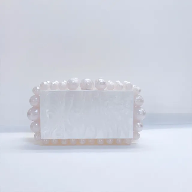 New Acrylic Cloud Bag Clutch White - Shop at LoveMi