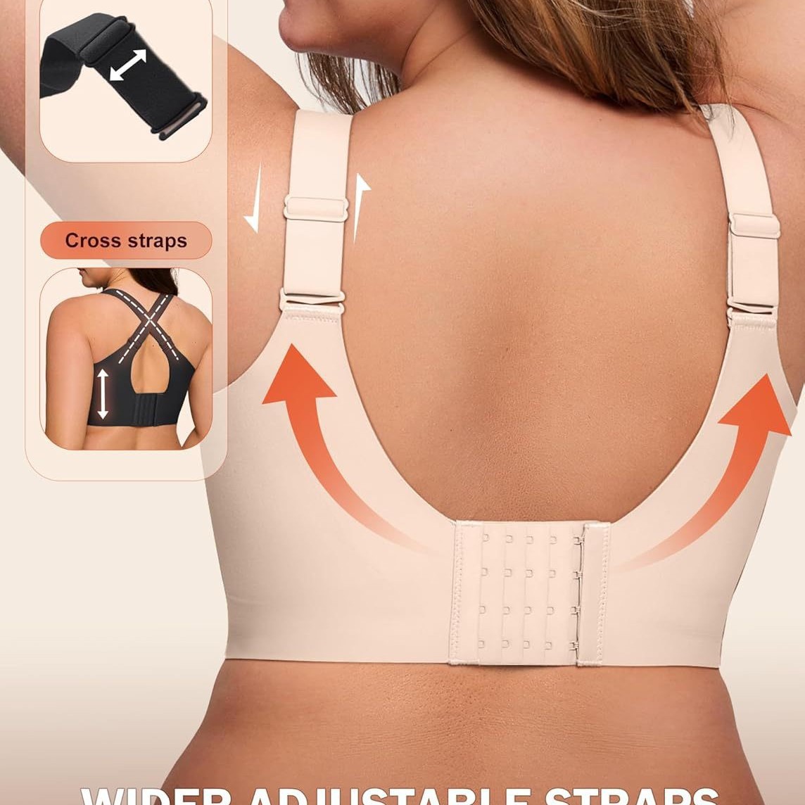 Womens Full-Coverage Push-Up Bra Without Underwire For Support