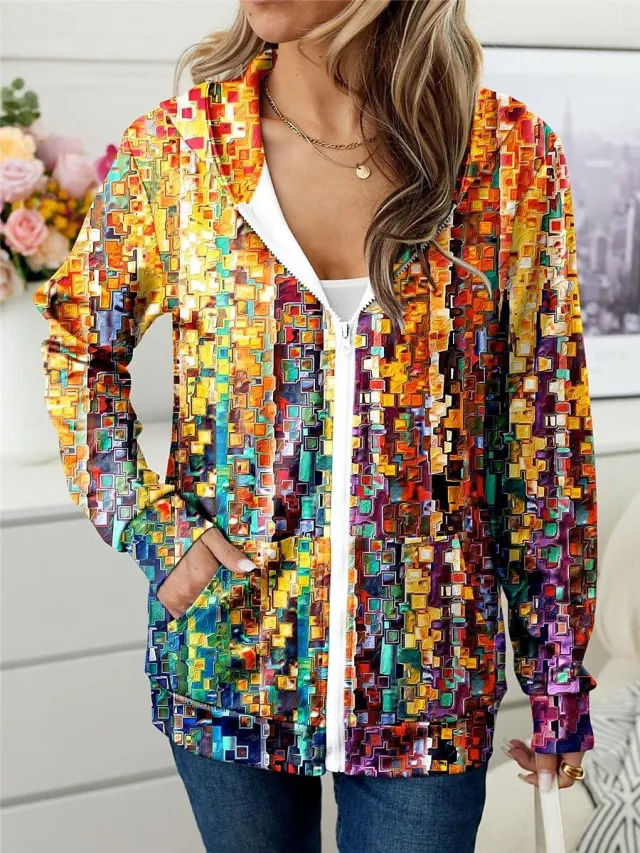 European And American Zipper Cardigan Fashion Casual Zhlls14223 3Xl - Shop at LoveMi
