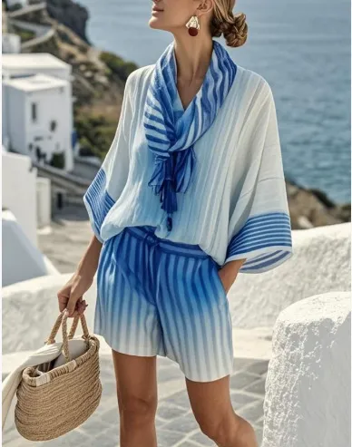 European And American Hot Digital Printing Top For Women Summer Loose Leisure Suit 122Wjvltz9 - Shop at LoveMi