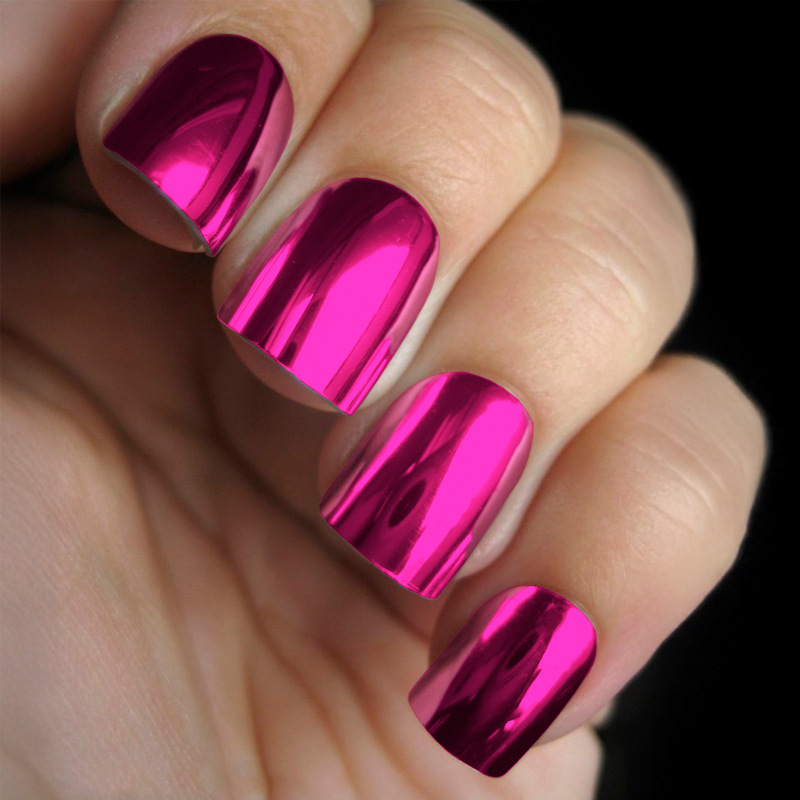 Nail Stickers Multi-color Mirror Metal Texture 3