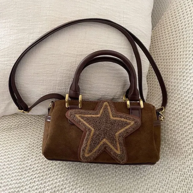 New Autumn Vintage Suede Texture Advanced Handbags Brown - Shop at LoveMi