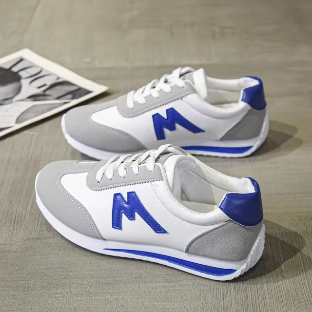 Versatile Student Casual Sports Flat Sneakers Blue - Shop at LoveMi