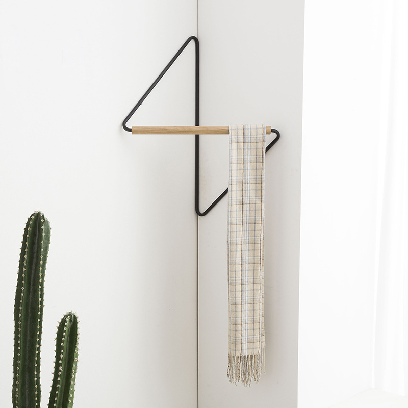 Title 4, Simple Corner Wall Hanging Iron Wooden Corner C...