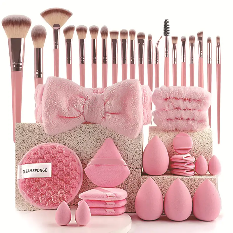 40pcs Beauty Tools Major Combination Suit Face Wash Makeup Full Set