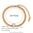 4.5Nk Chain Round Zirconium