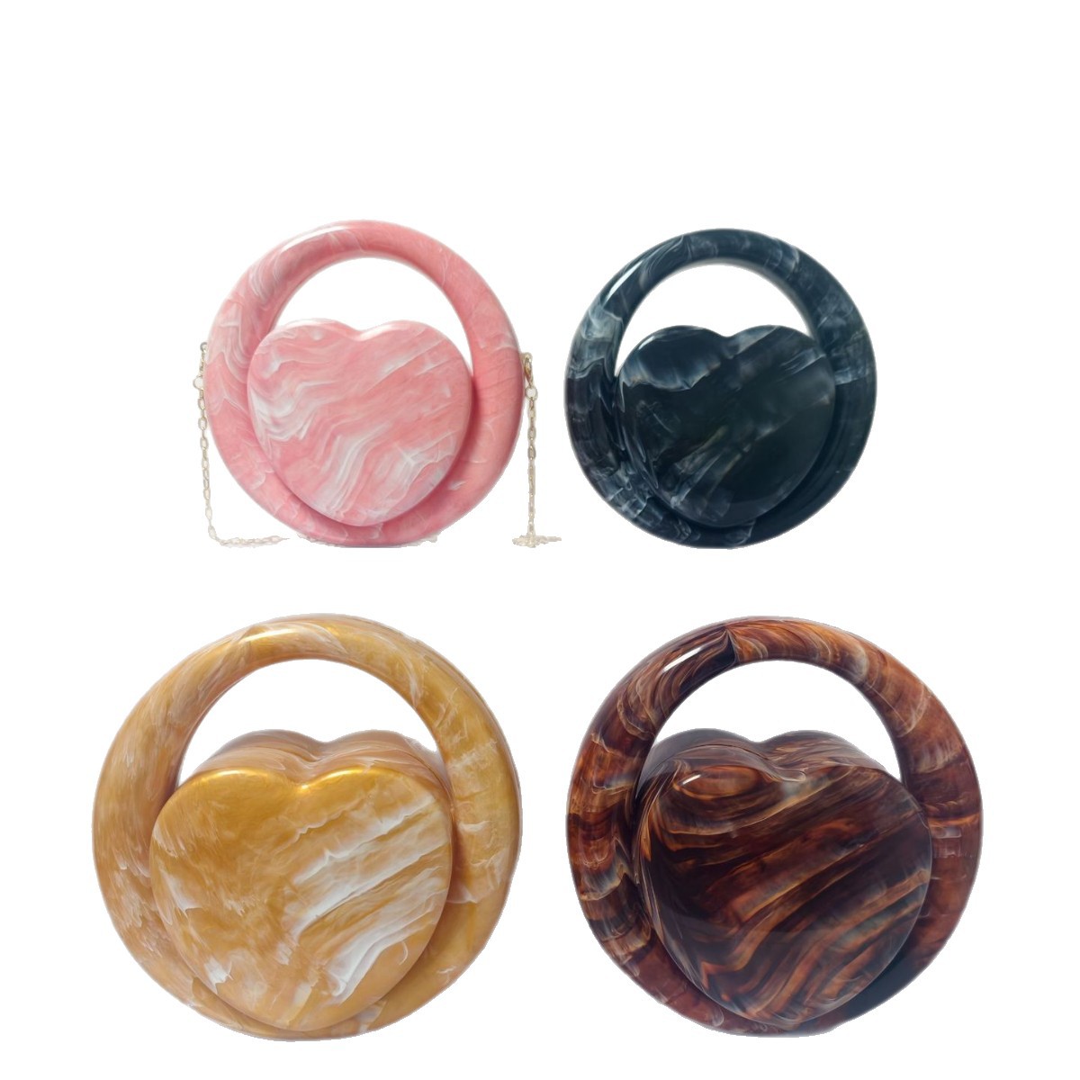 Cœur Marbré Marbled Heart Evening Clutch 5