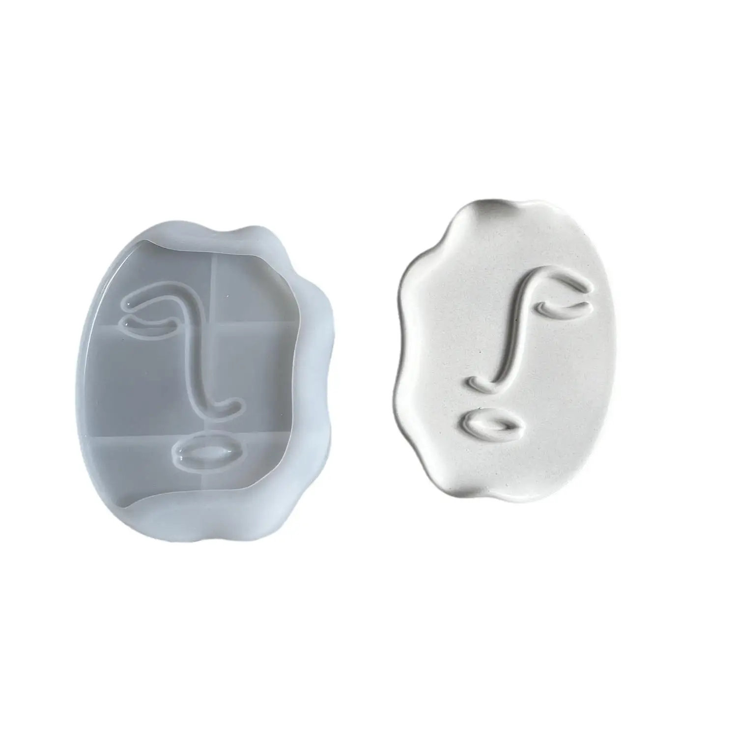 Line Face Plate Silicone Mold