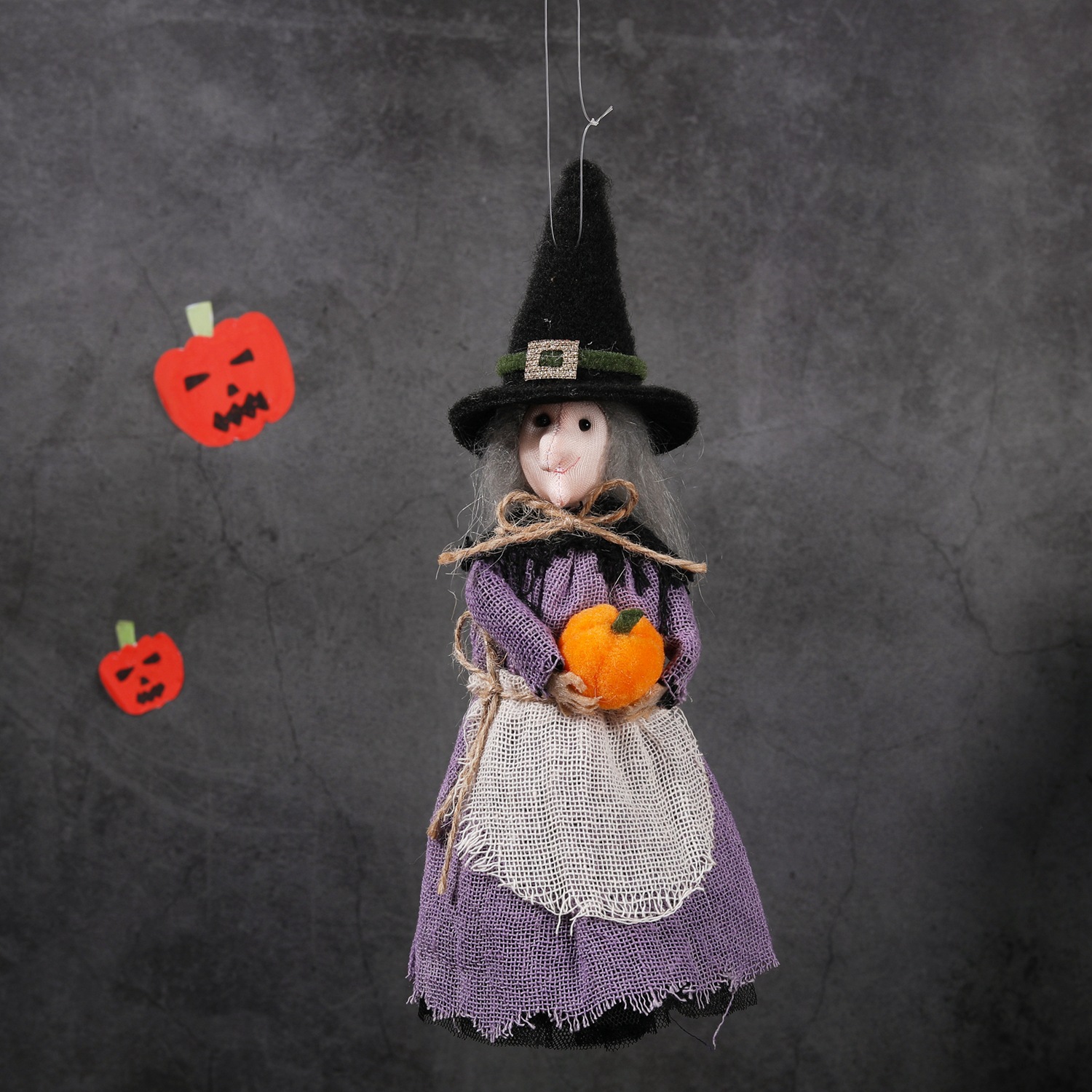Halloween broom haunted house ceiling decoration witch